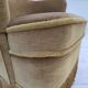 1970s, Danish lounge chair, light green furniture velour, beech wood.