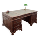 Bureau classique en cuir vert Partnerdesk