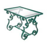 Table basse fer forgé Merceris 1950