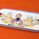 Butter dish with floral decoration