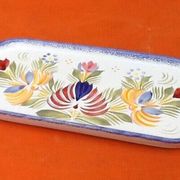 Butter dish with floral decoration