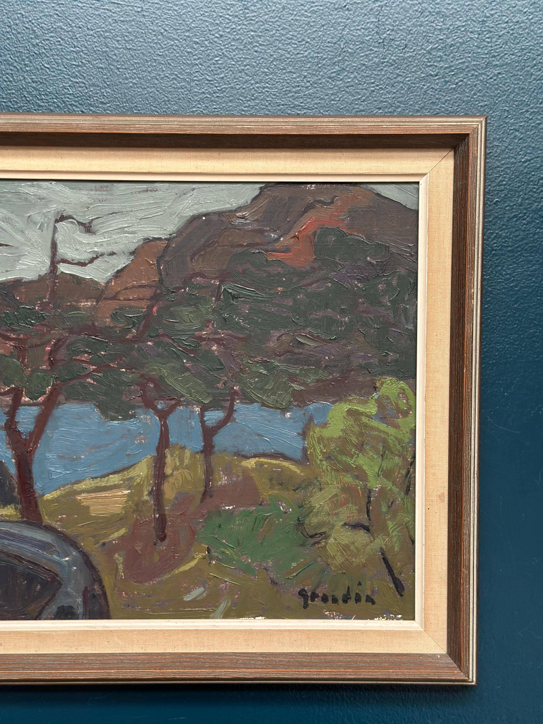 Original Swedish Oil on Panel – “Autumn Trees” by Svän Grandin – Signed