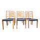 6 chaises scandinaves 1960