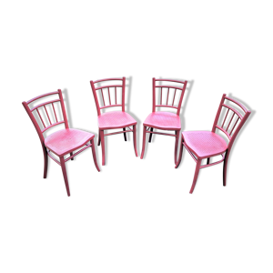 4 chaises de bistrot - thonet