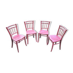 4 chaises de bistrot Thonet anciennes