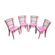 4 antique thonet bistro chairs made in czechoslovakia, years: 1922-1940.
