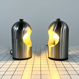 Pair of Selene chrome lamps by ABM, 1960