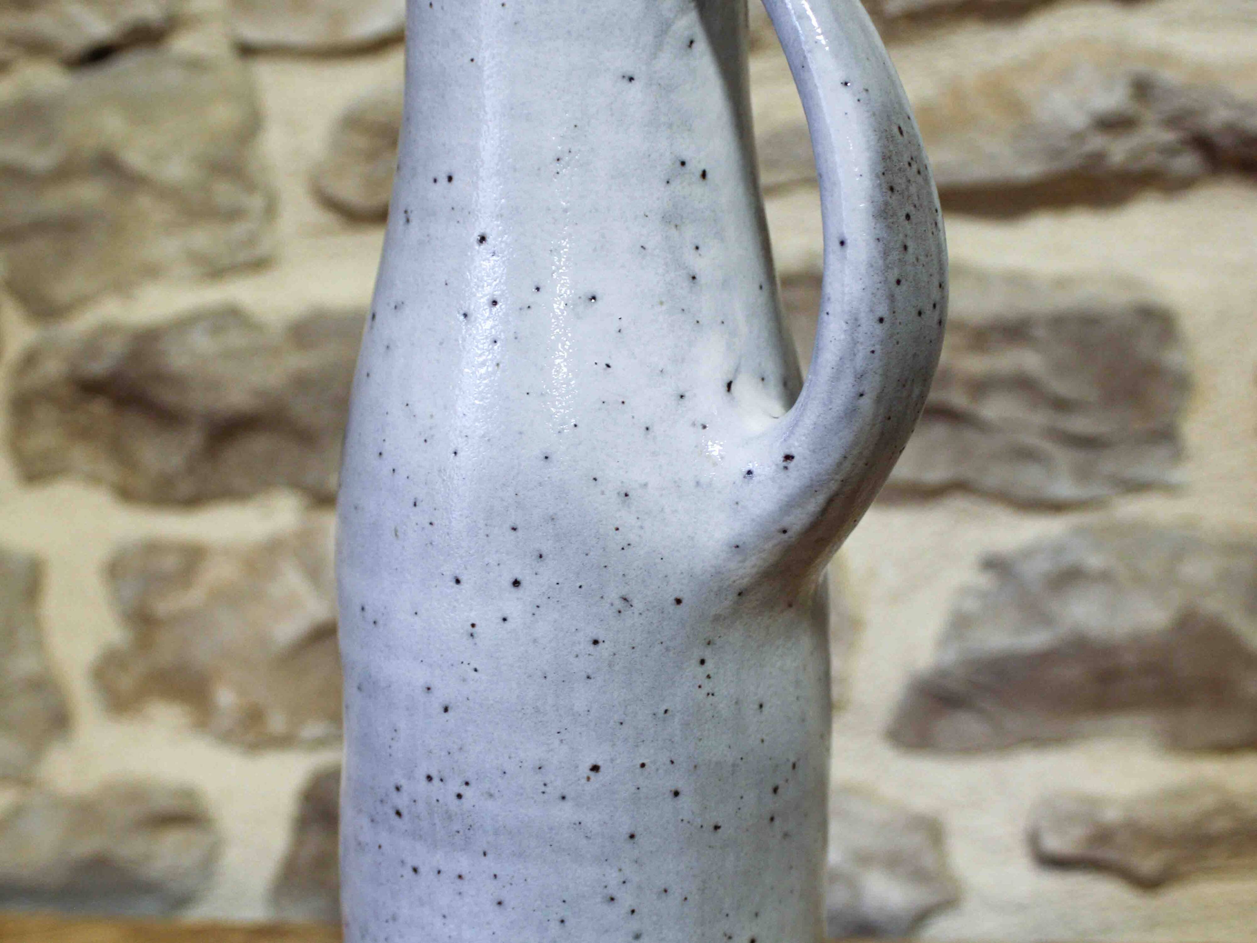Large enamelled stoneware jug
