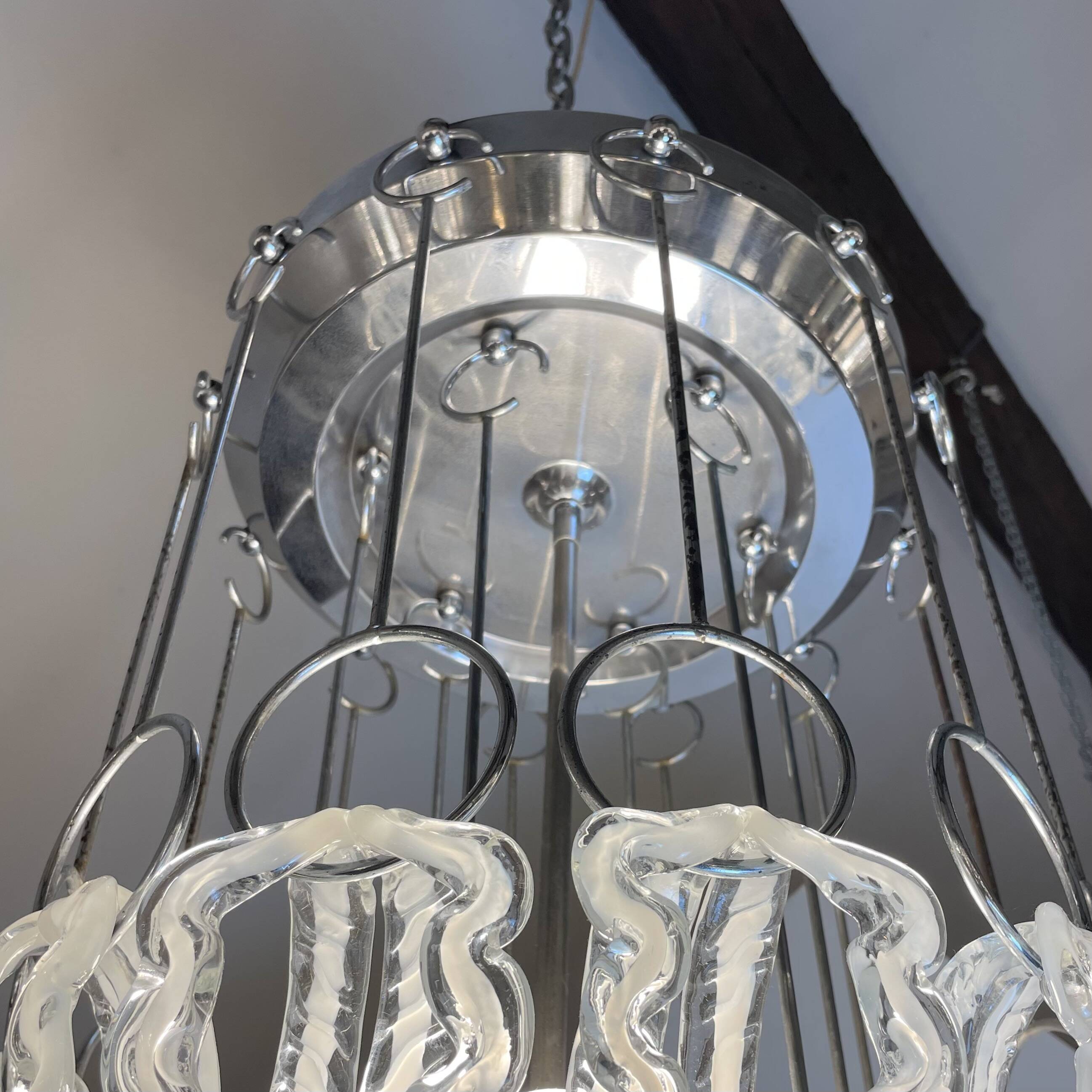 Murano Glass Chandelier, 1970s