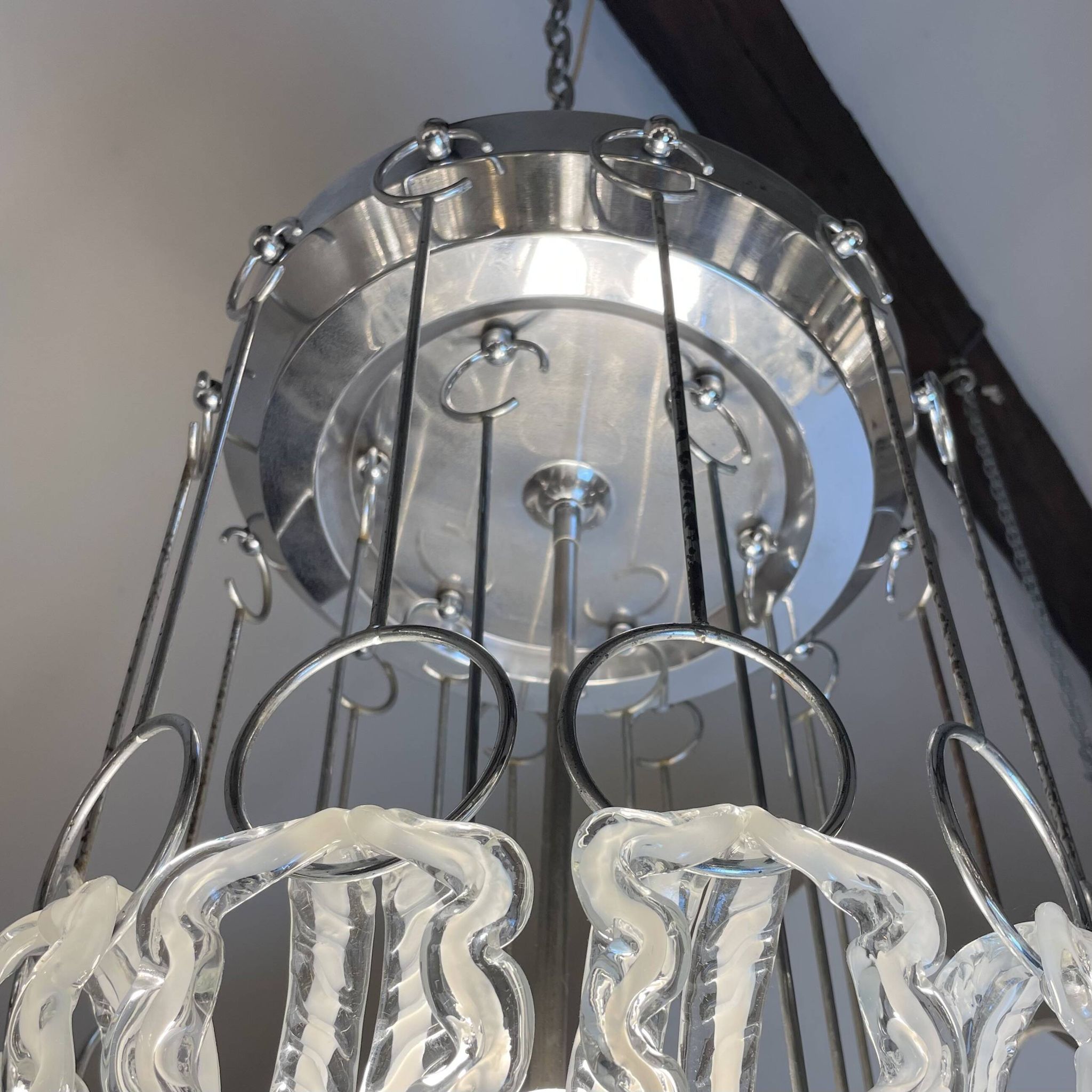 Murano Glass Chandelier, 1970s
