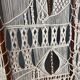 Paravent structure bois et macramé
