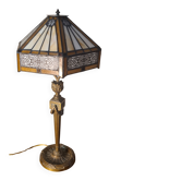 Lampe pied bronze 19e