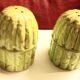 Set of salt and pepper shakers, barbotine