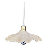 Mid-Century style ceramic flower suspension - beige stoneware
