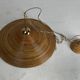 Pencil Split Reed, Rattan, Bamboo & Brass Pendant Lamp, 1970s