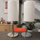 Pair of vintage chrome design lamps – MOOS Switzerland – Italian style