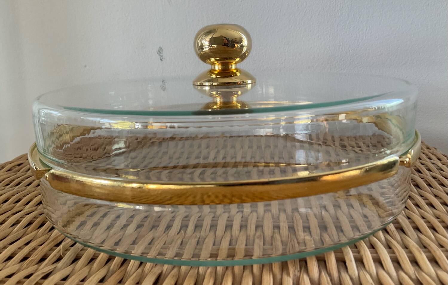 Vintage Hollywood Regency style catchall tray