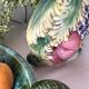Italian barbotine pitcher Rabbit and fruits