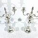 Chrysalia - pair of silvered bronze candelabra / €580