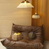 Woven ball suspension on metal structure / D 25cm