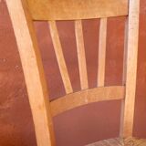 Set of 5 rustic straw chairs