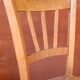 Set of 5 rustic straw chairs