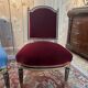 Set of 4 Napoleon III chairs in black and gold.