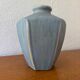 Sky blue ceramic Art Deco vase