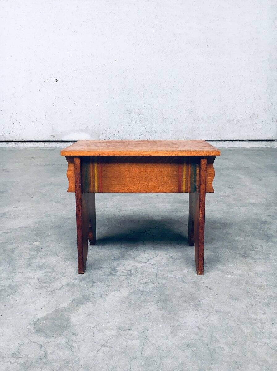 Amsterdam School Side Table, Netherlands, 1920s