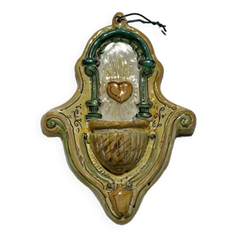 Green heart holy water font "Le Stanze Del Gattopardo"