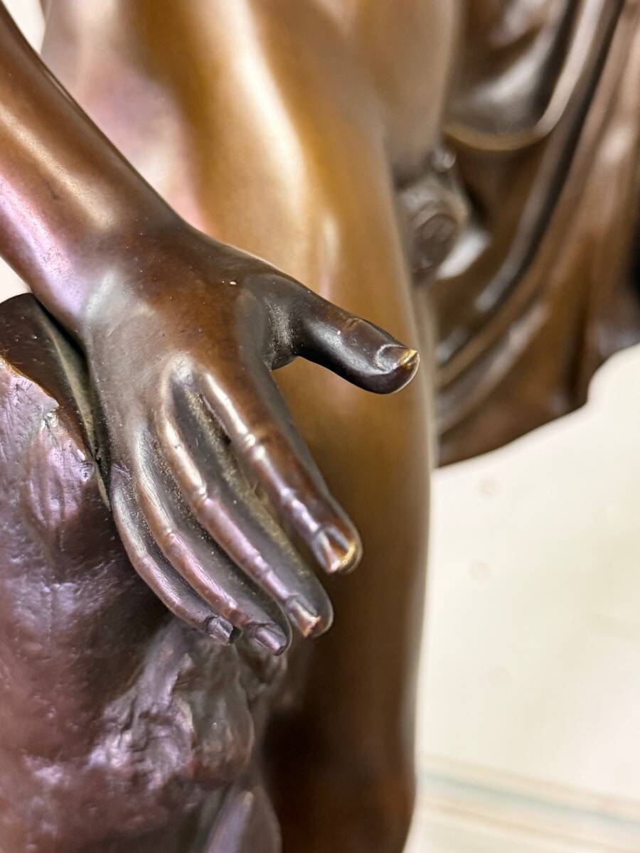 Apollo Belvedere, bronze after the antique, foundry mark, Jaboeuf and Rouard, Paris