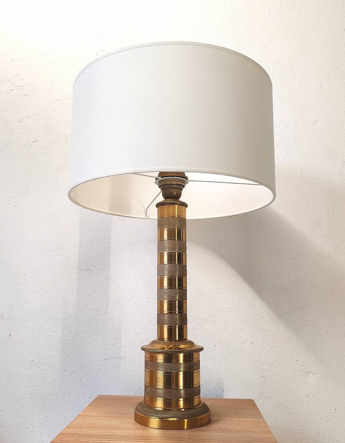 Lampe colonne laiton