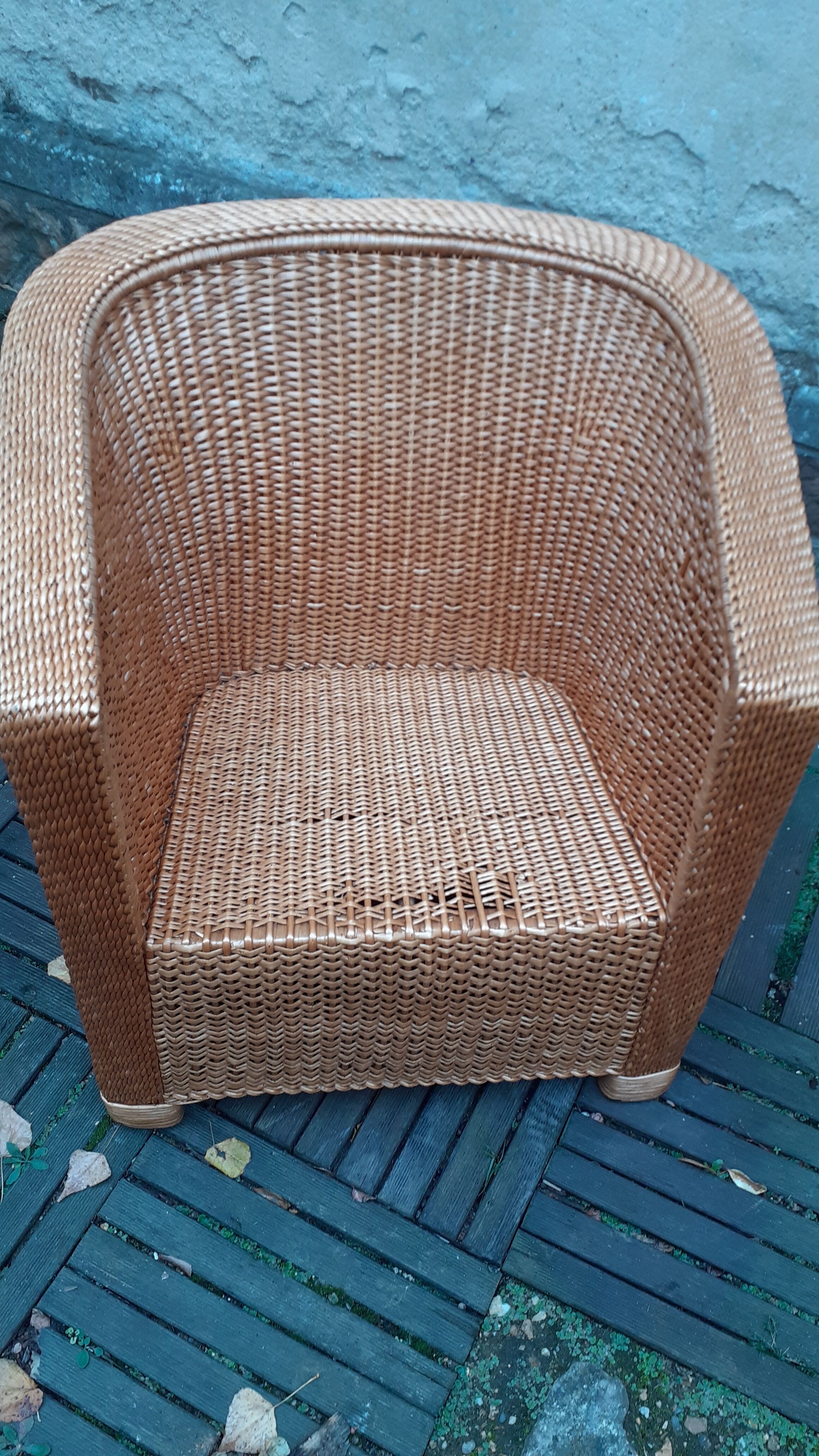 5-piece vintage rattan lounge set 60s