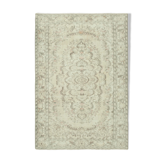 Handwoven Antique Anatolian Beige Rug 178 cm x 267 cm - 38969