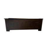 Coffre chene fonce sculpte 18e