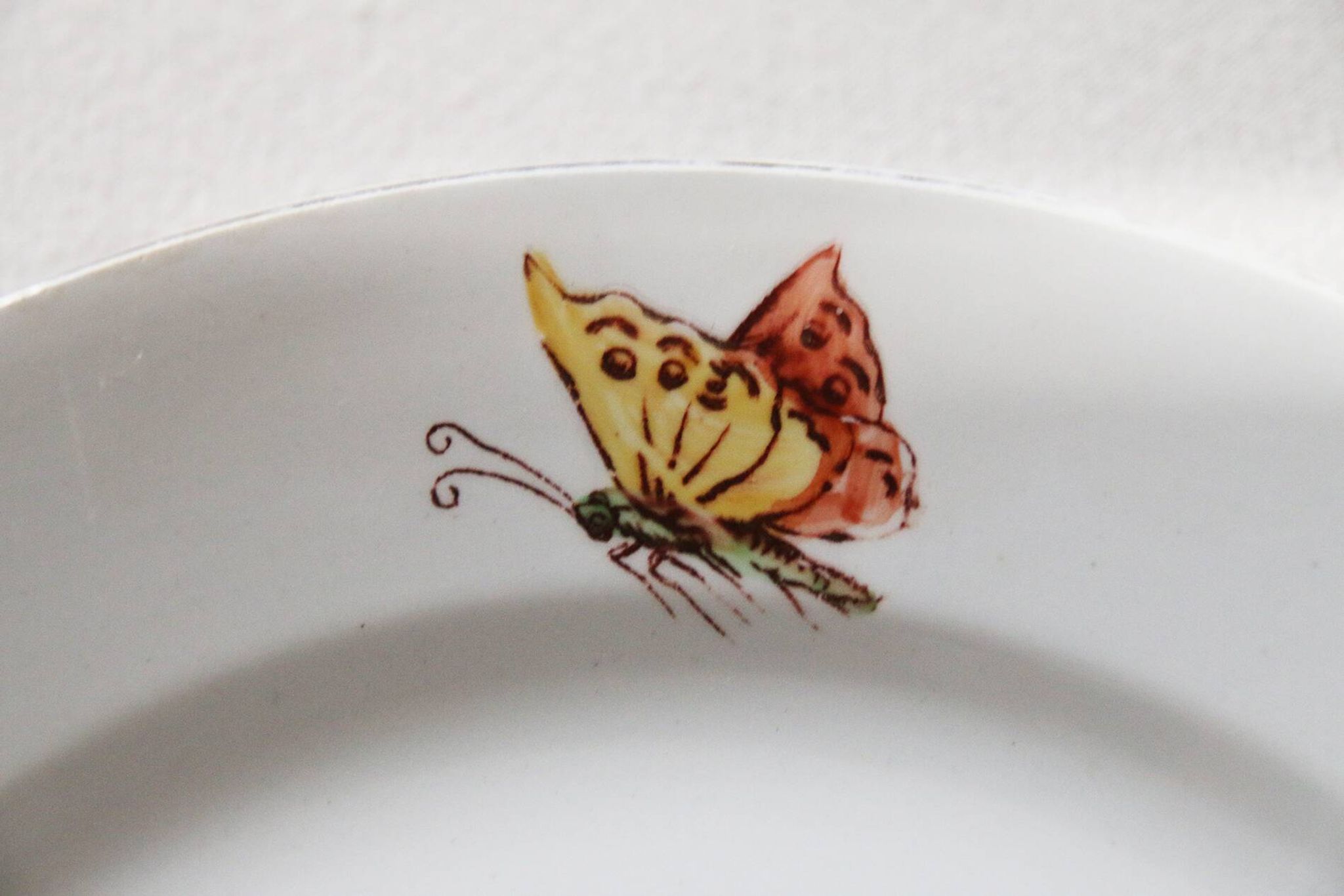2 dessert plates Faïence d'Onnaing from Northern France