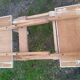Table de cuisine en bois ancienne vintage