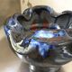 Black ceramic vase
