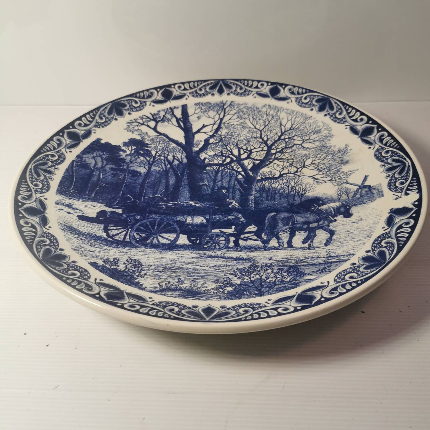 Large vintage dish, Delfts Blauw