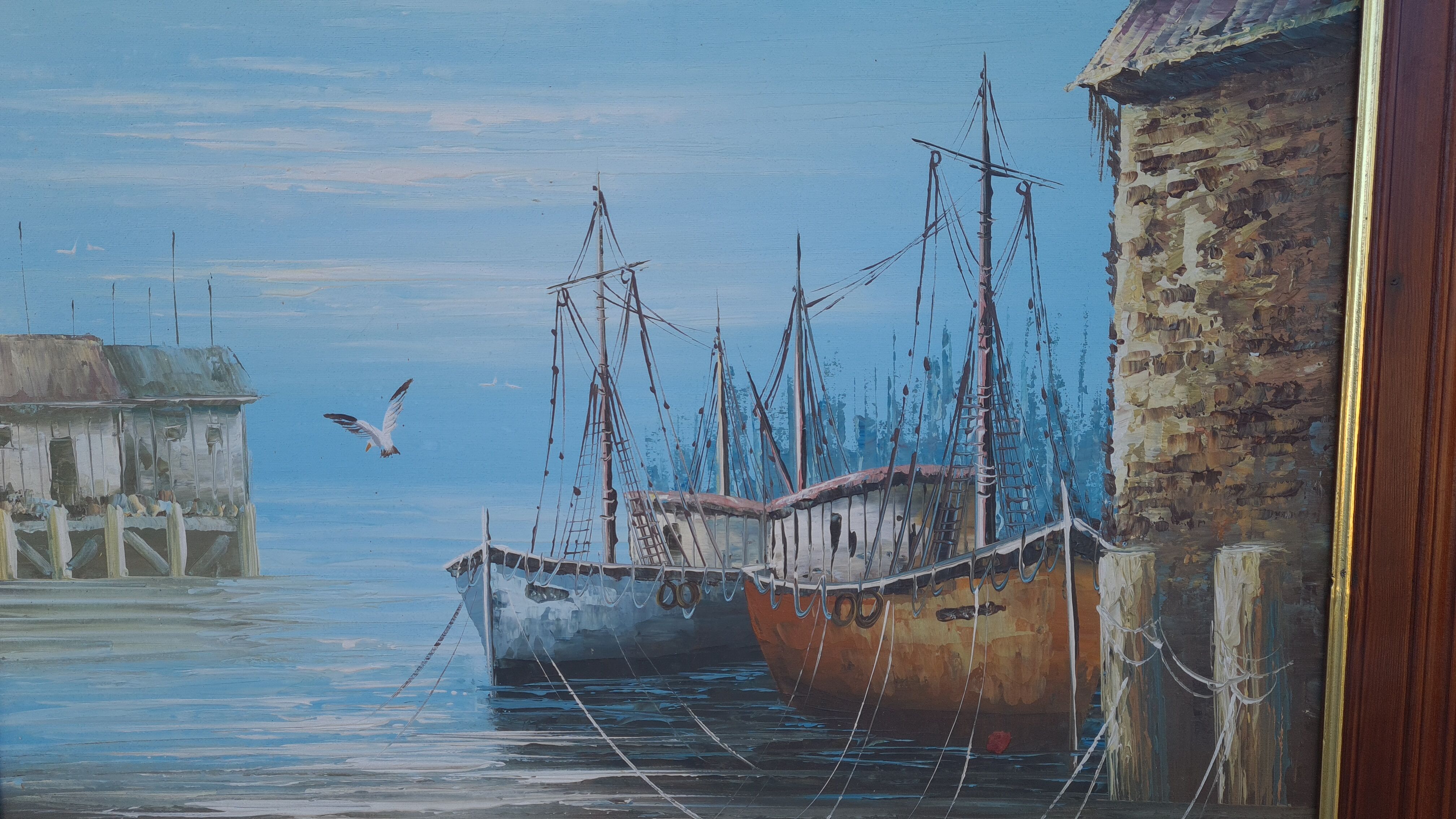 Vintage marine painting