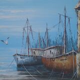 Vintage marine painting