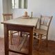 Small antique farmhouse table in wood – 120 cm