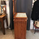 1900 period dressing table pitchpin with marble and mirror