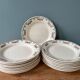 Set of 16 flat plates terre de fer choisy le roi numbered