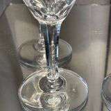 Suite of 4 port or wine glasses st louis crystal cooked wine glasses transparent chantilly model table art