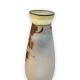 Paire de vases en pâte de verre peinte signés joma