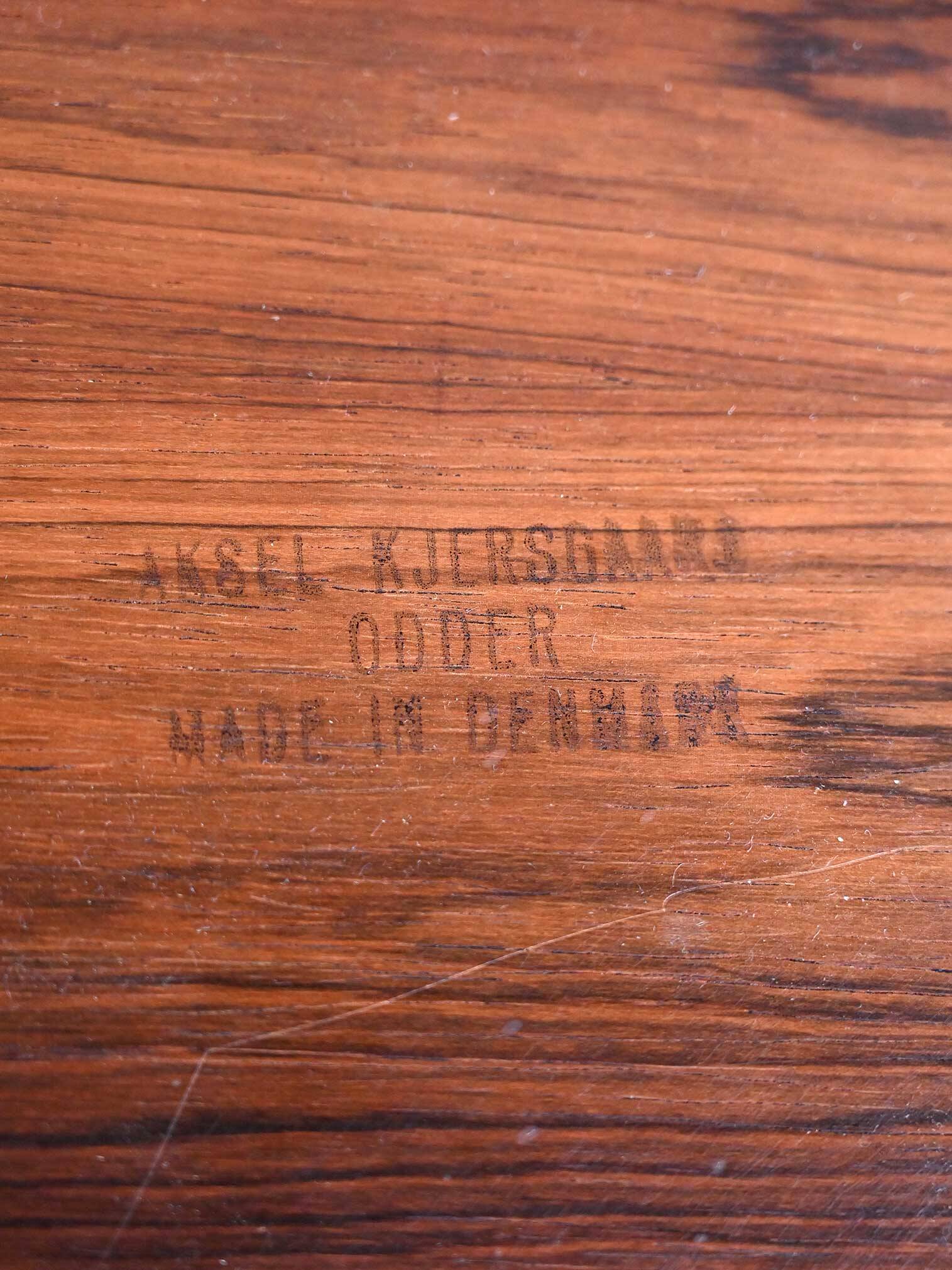 Pair of rosewood nightstands by Kai Kristiansen