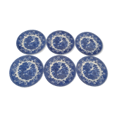 6 Ironstone English dessert plates