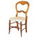 Victorian walnut dressing table chair from around 1880 with a medallion on the backrest.