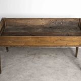 Old wooden farmhouse table